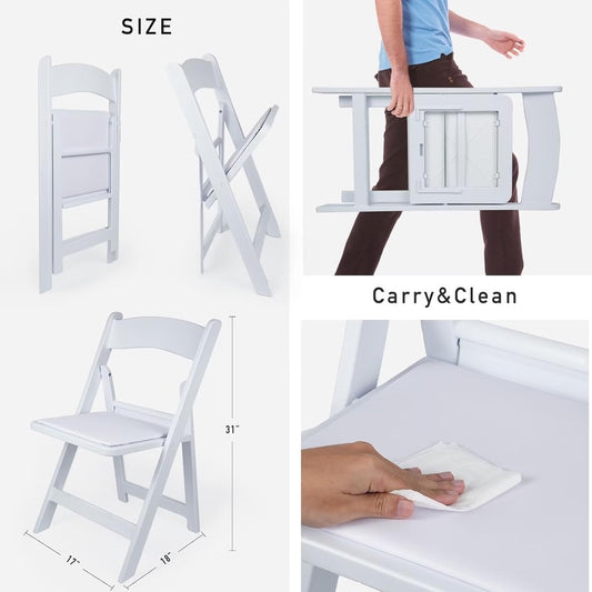 SILLA RESINA BLANCA